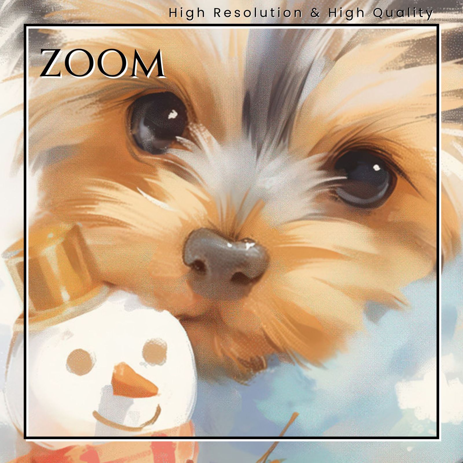 アートポスター 犬の絵