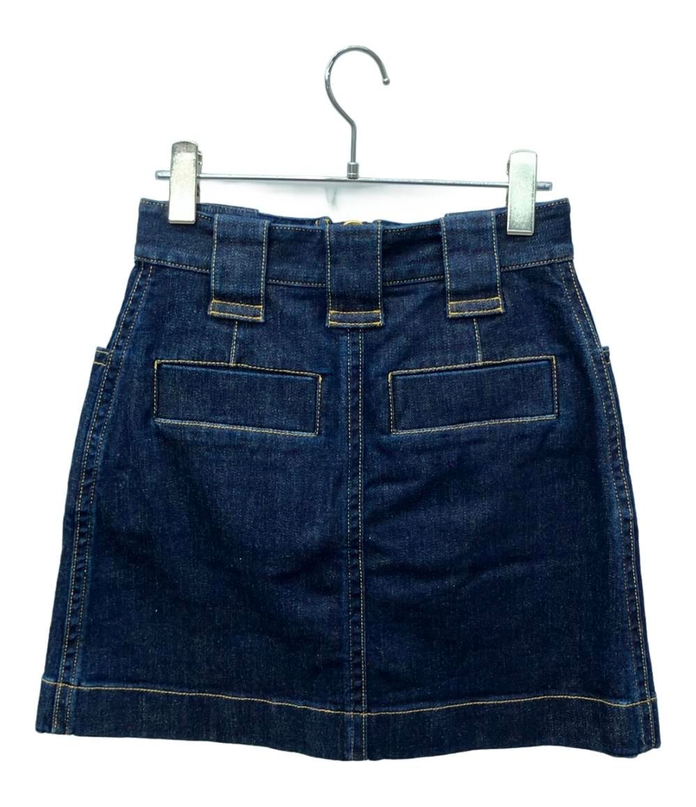 ルイ ヴィトン デニムスカート フロントジップ RW231B AID FOJU14 レディース SIZE 36 S LOUIS VUITTON