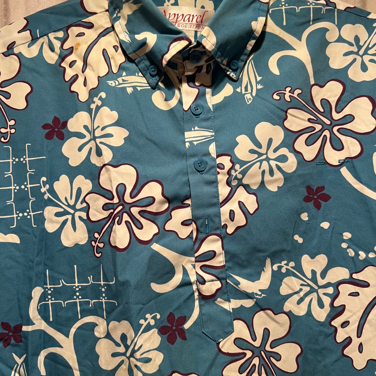 アロハコレクション×ハワイアン航空Tシャツ ラベンダーM アロハコレクション×ハワイアン航空Tシャツ ラベンダーM