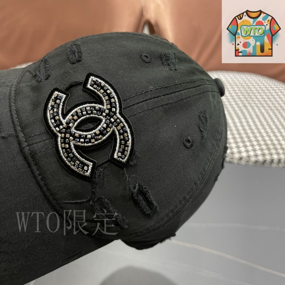 今日特価】Chanel シャネル 破れベースボールキャップ-3 - メルカリ