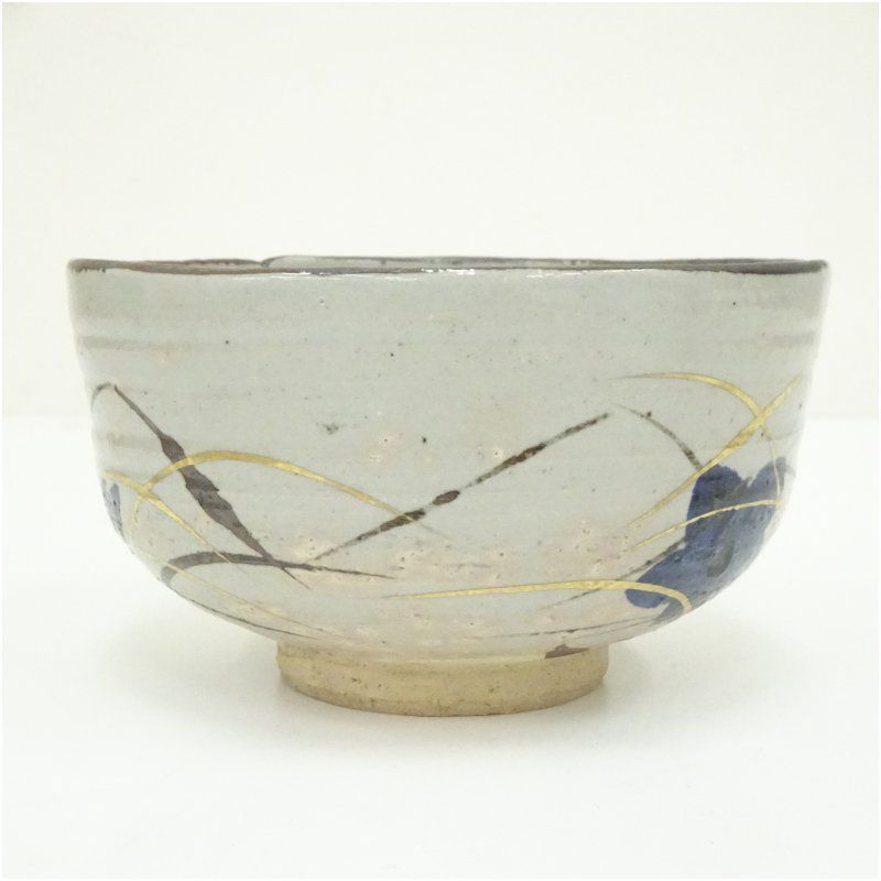 萬古焼 加賀瑞山造 乾山写秋草茶碗（共箱） 茶道 抹茶 おしゃれ 抹茶