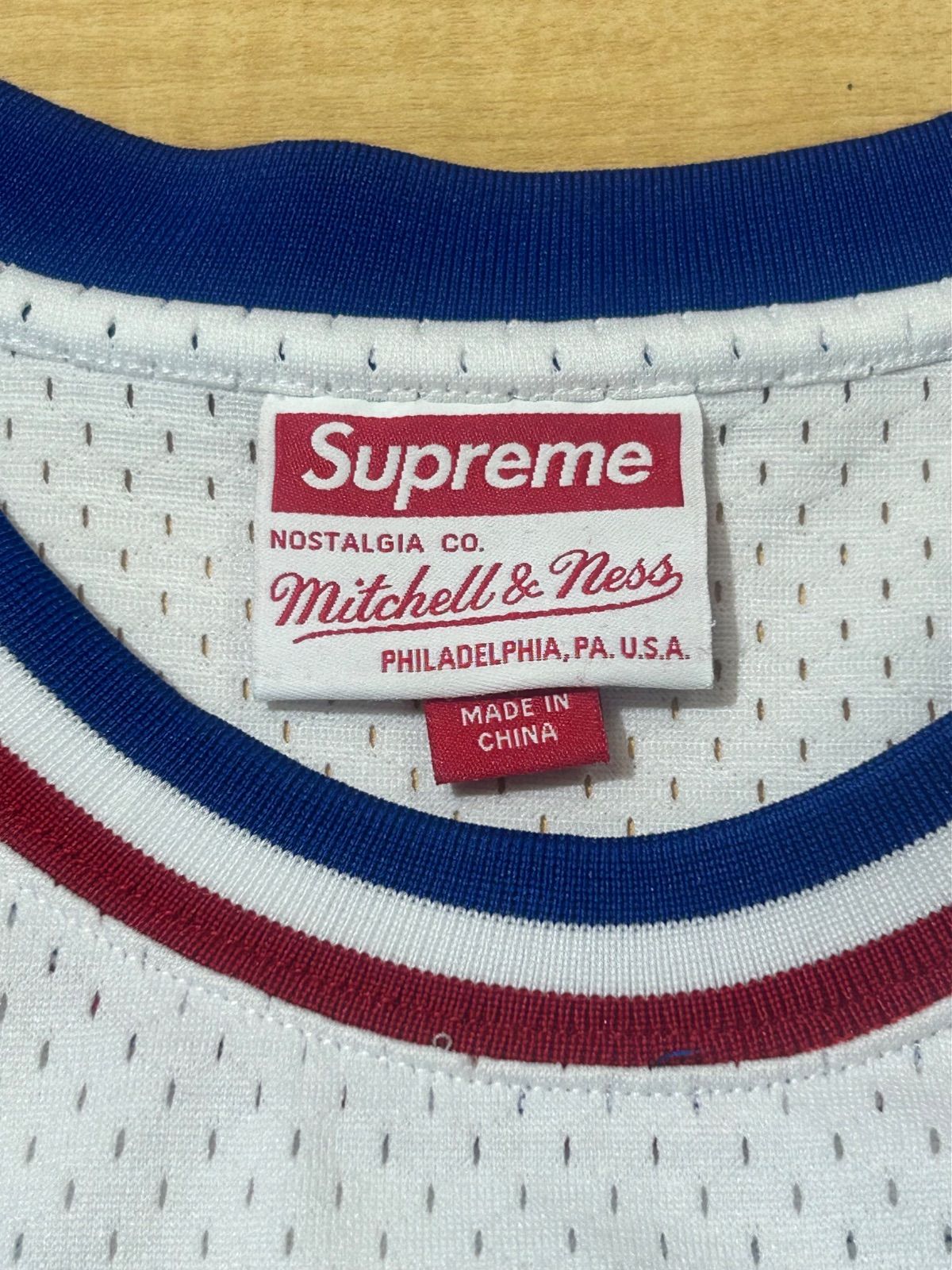 Supreme Mitchell&Nessコラボ バスケットボールシャツ Lサイズ