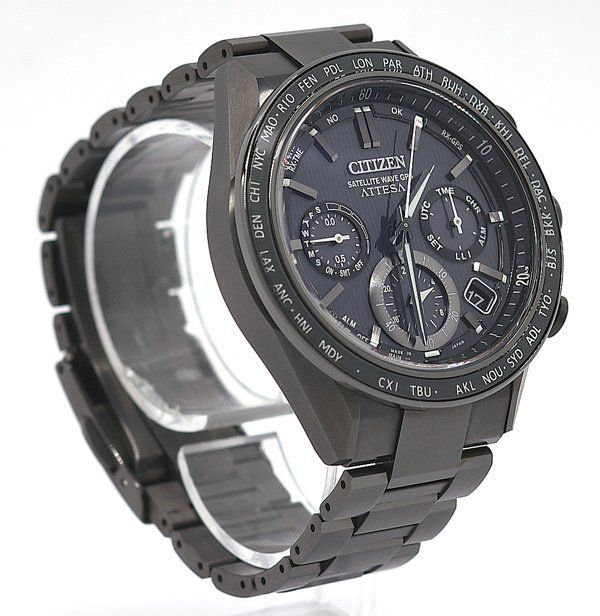 ★箱保付！新品同様！CITIZEN シチズン ATTESA アテッサ ACT Line CC4055-65E F950-0029S01 ブラックチタンシリーズ エコ・ドライブ メンズ