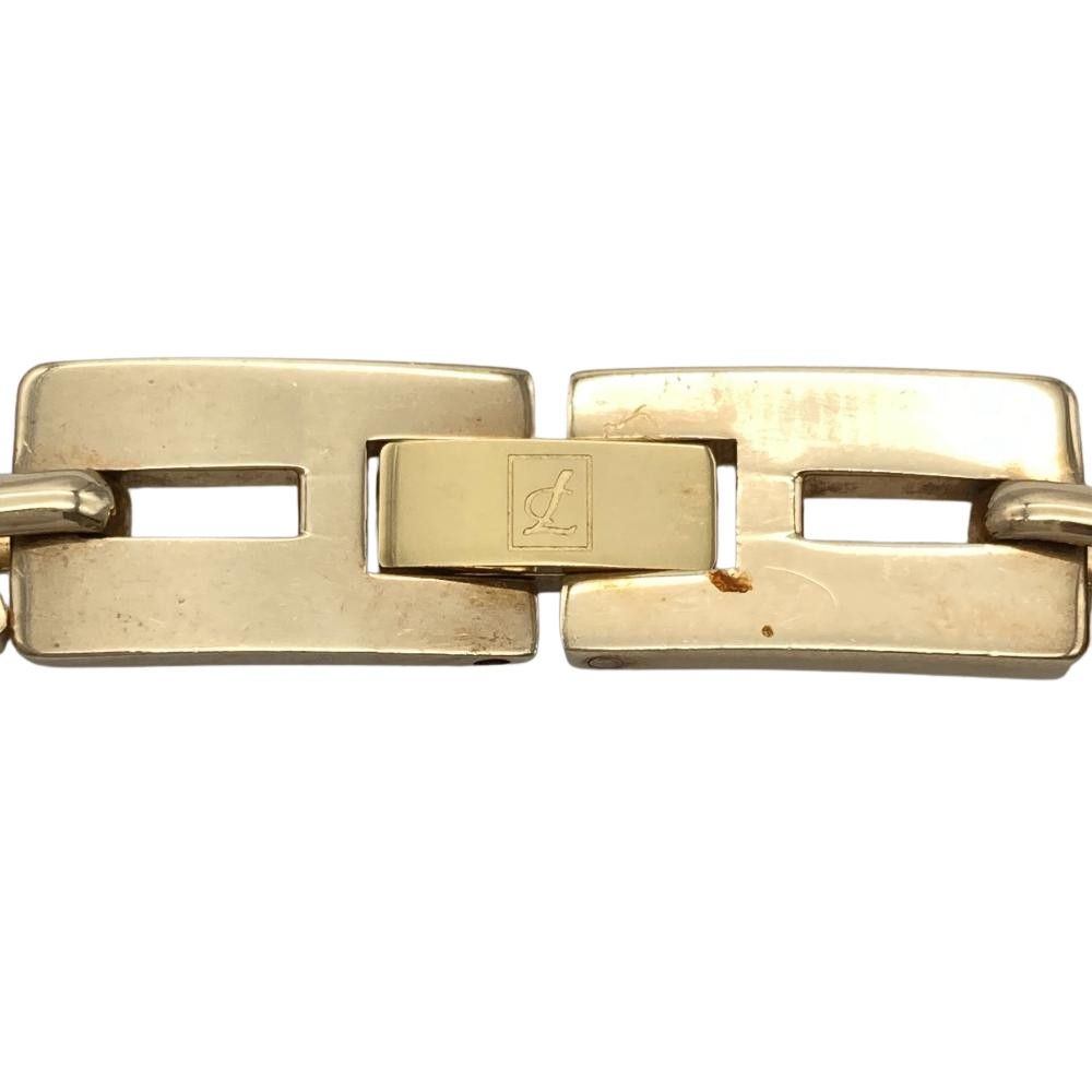 最大60％オフ！ レダ Leda ロゴプレート ブレスレット ダイヤモンド 0.06ct K10 27.9g 【超歓迎された！】