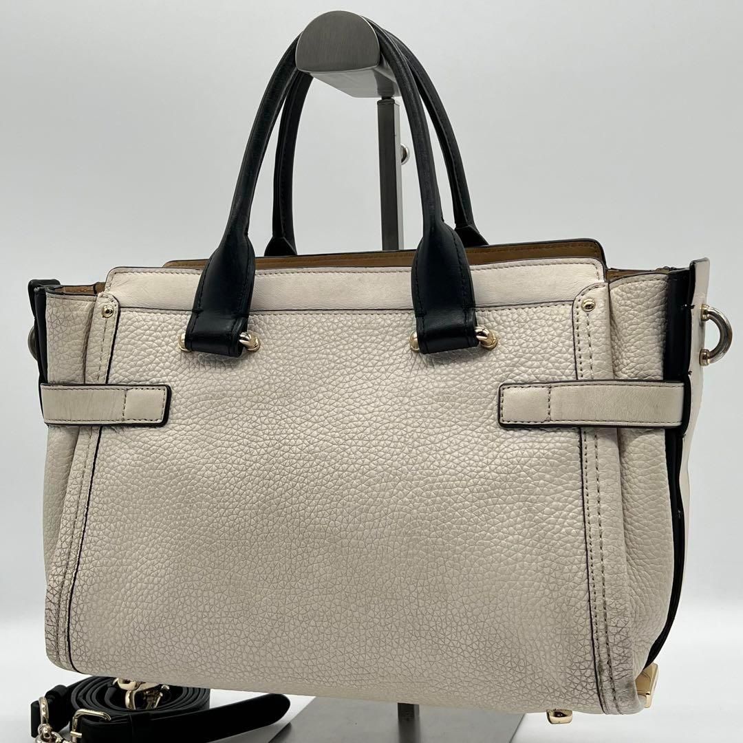 良品】COACH コーチ スワッガー キャリーオール ハンドバッグ 良品】COACH コーチ スワッガー キャリーオール ハンドバッグ