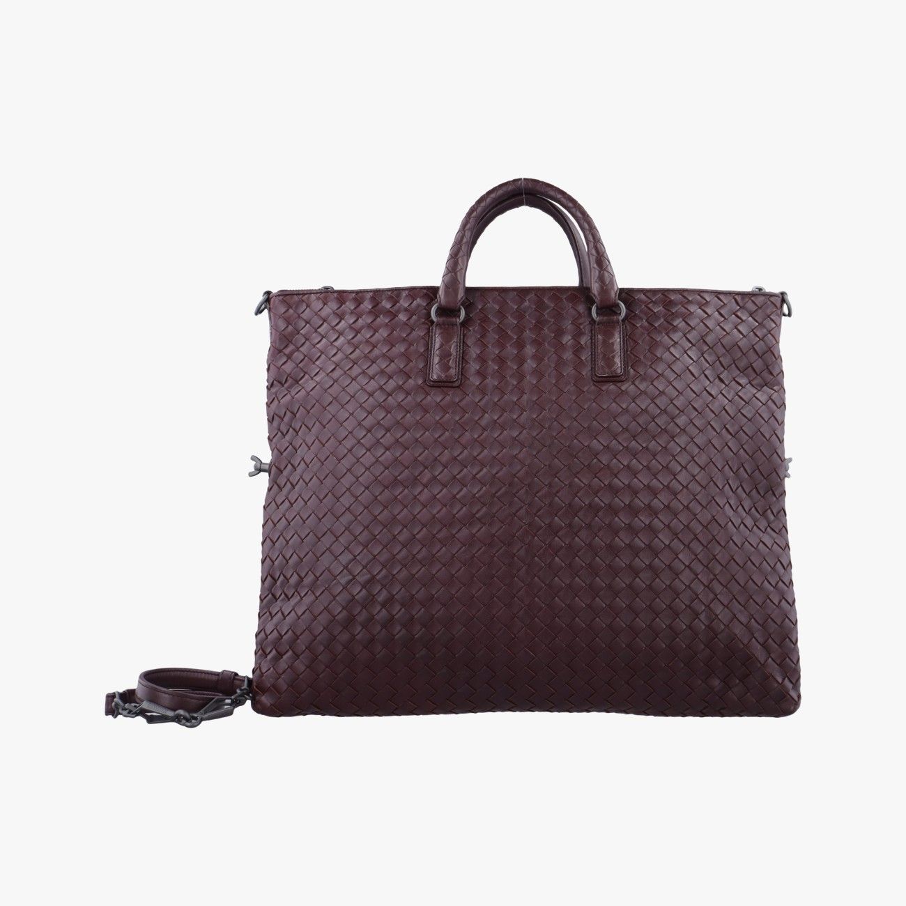 ボッテガヴェネタBottega VenetaイントレチャートブラウンラムスキンB02293758U