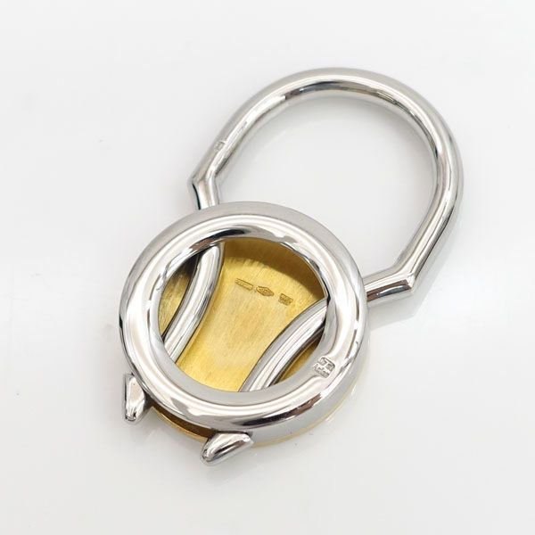 ✨希少・超美品✨BVLGARI キーリング K18 750刻印 チャーム BVLGARI ブルガリ K18 750 YG / SS イエロー ゴールド