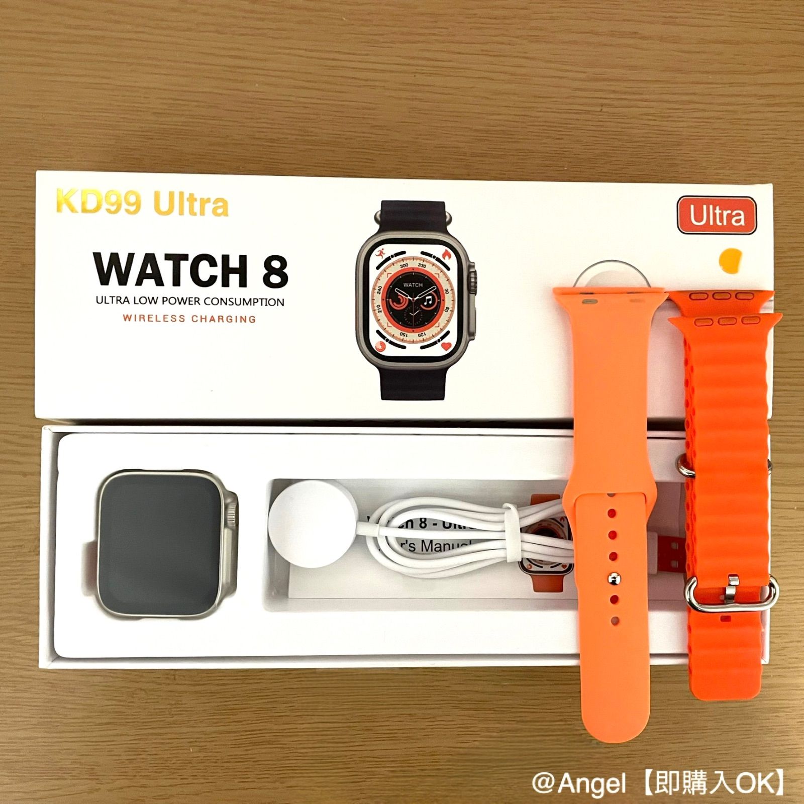 MT8 ULTRA Apple Watch ULTRA風スマートウォッチ - 時計