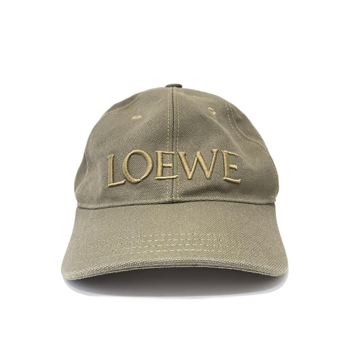 LOEWE(ロエベ) キャップ one size美品 - カーキ コットン - メルカリ