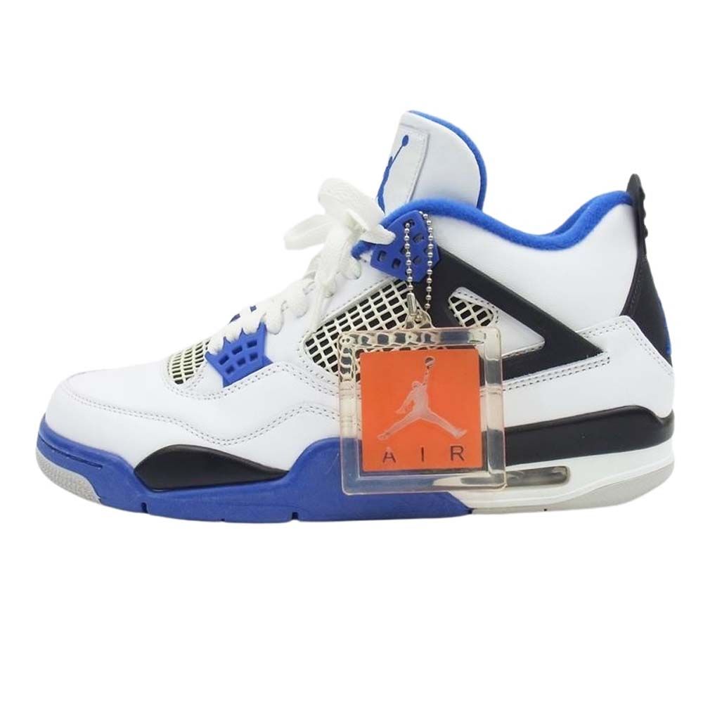NIKE AIR JORDAN ナイキ ジョーダン スニーカー 308497-117 4 RETRO MOTORSPORTS 2017 レトロ モータースポーツ ハイカット スニーカー ホワイト系 ブルー系 26.5cm【中古】