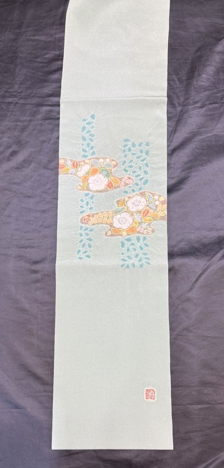 k31⭐️辻が花篠原清治作⭐️豪華絢爛綺麗華麗逸品美品長さ374cm