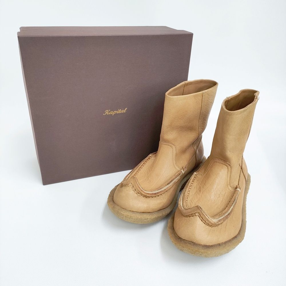ブーツ ベージュ
