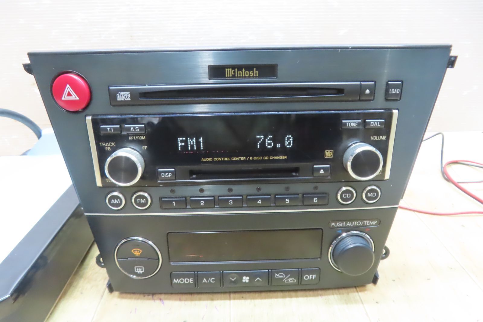 付 F4120 スバル純正 レガシィ BL5 BP5 BP9 BPE BPH マッキントッシュ PF-40621 EF-12081 CD MDデッキ オーディオ プレーヤー