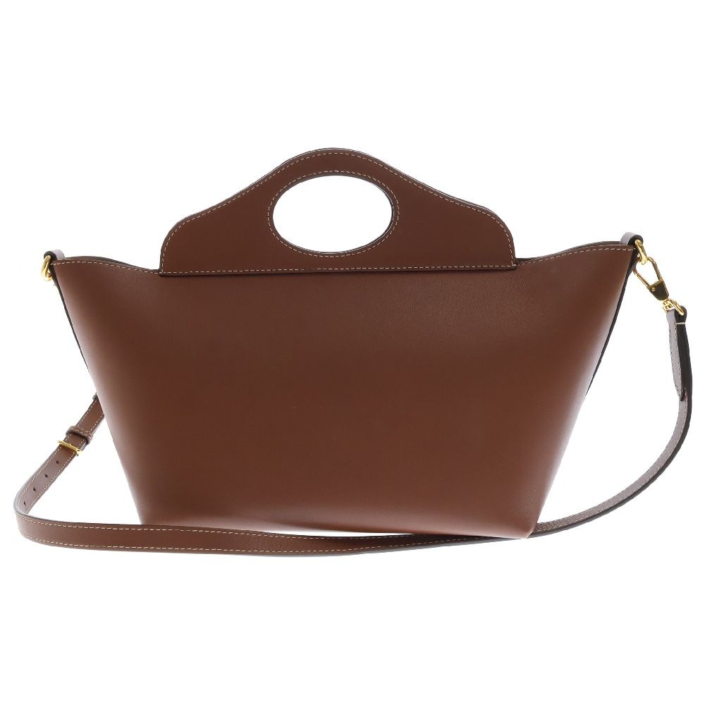 バーバリー BURBERRYミニレザーソフトポケットトートバッグ