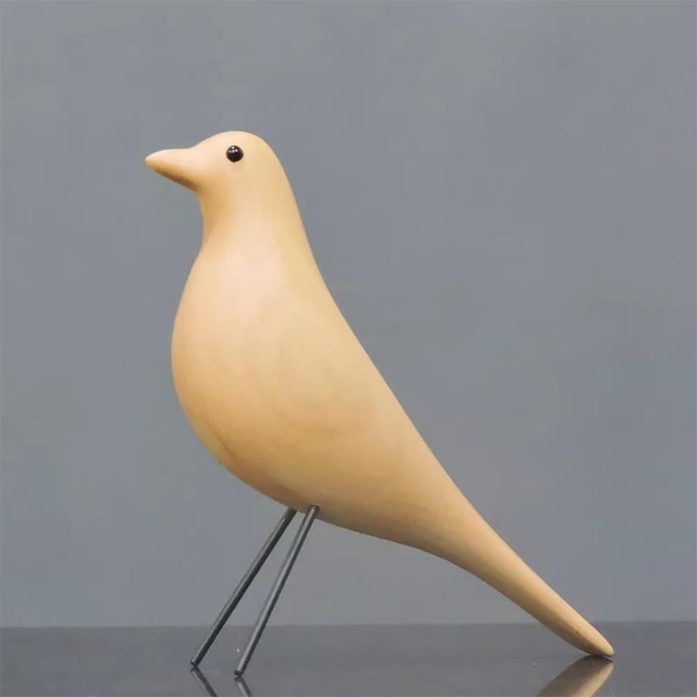 Color:ナチュラル (hej!e) 鳥 オブジェ ハウスバード ハト 木製 置物 リプロダクト 北欧雑貨 インテリア (ナチュラル)