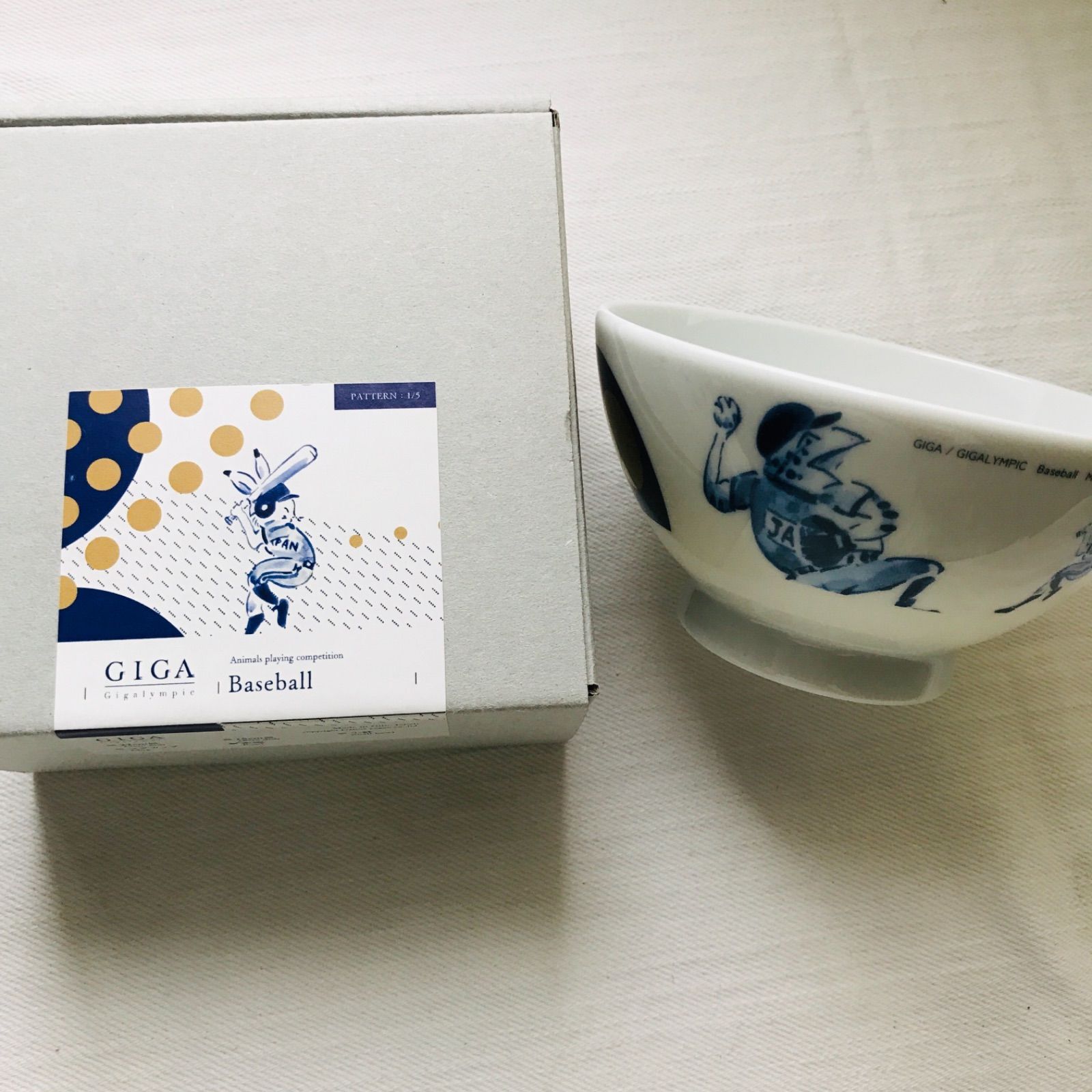 染付 鳥獣戯画 茶碗 5つ＋小皿5枚＋煎茶碗５つ 79008887.jpg?20140809140855