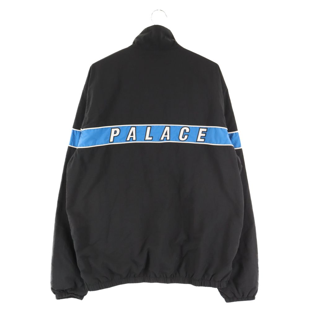 Palace Skateboards (パレススケートボーズ) 21SS SHELL OUT JACKET  ロゴ刺繍ラインジップアップナイロントラックジャケット ブラック ブルー