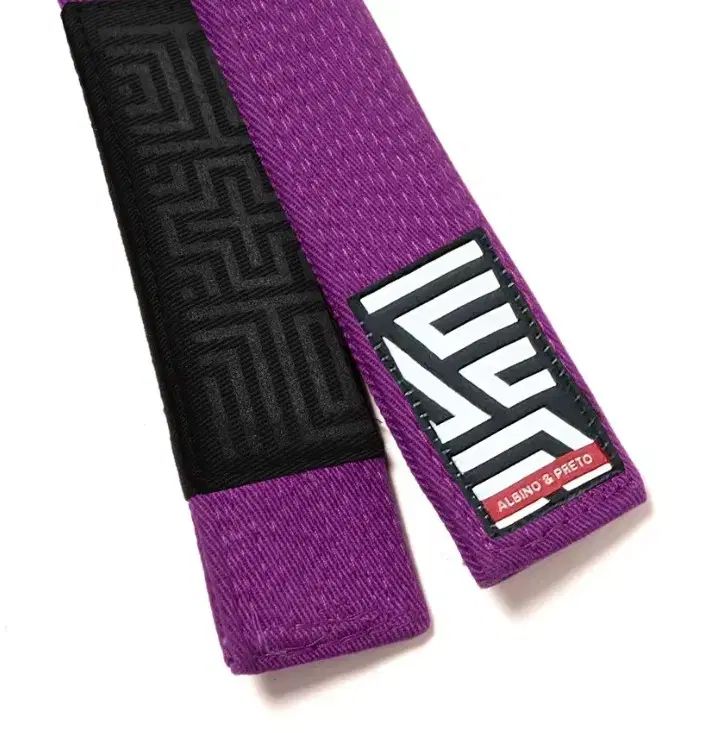 アルビノ - プレト ヘリンボーンクラシック 柔術 Jiu-Jitsu ベルト パープル
