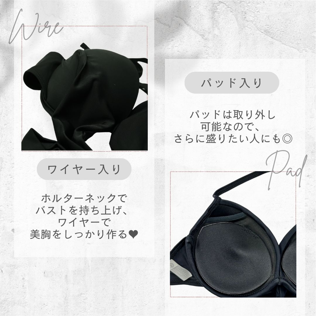 盛れるクロスワイヤー水着☆ホワイト - メルカリ