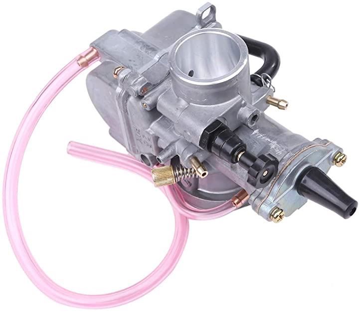 IC carburetor 互換品キャブレター ケイヒン PWK28 タイプ KDX125 200SR スーパーシェルパ KSR50/80/110 250TR KLX125 Dトラッカー125 等(黒 銀 カウル サイド スタンド サーモ バ)