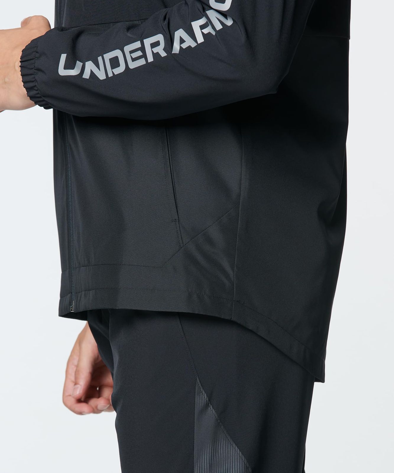 アンダーアーマー] UA TRICOT LINED WOVEN JACKET Black LG