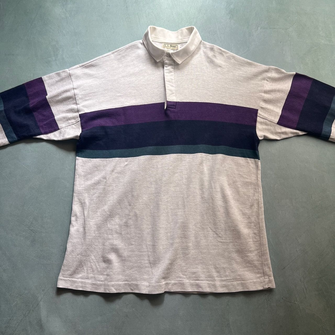 80～90s USA L.L.Bean ラガーシャツ エルエルビーン 霜降り