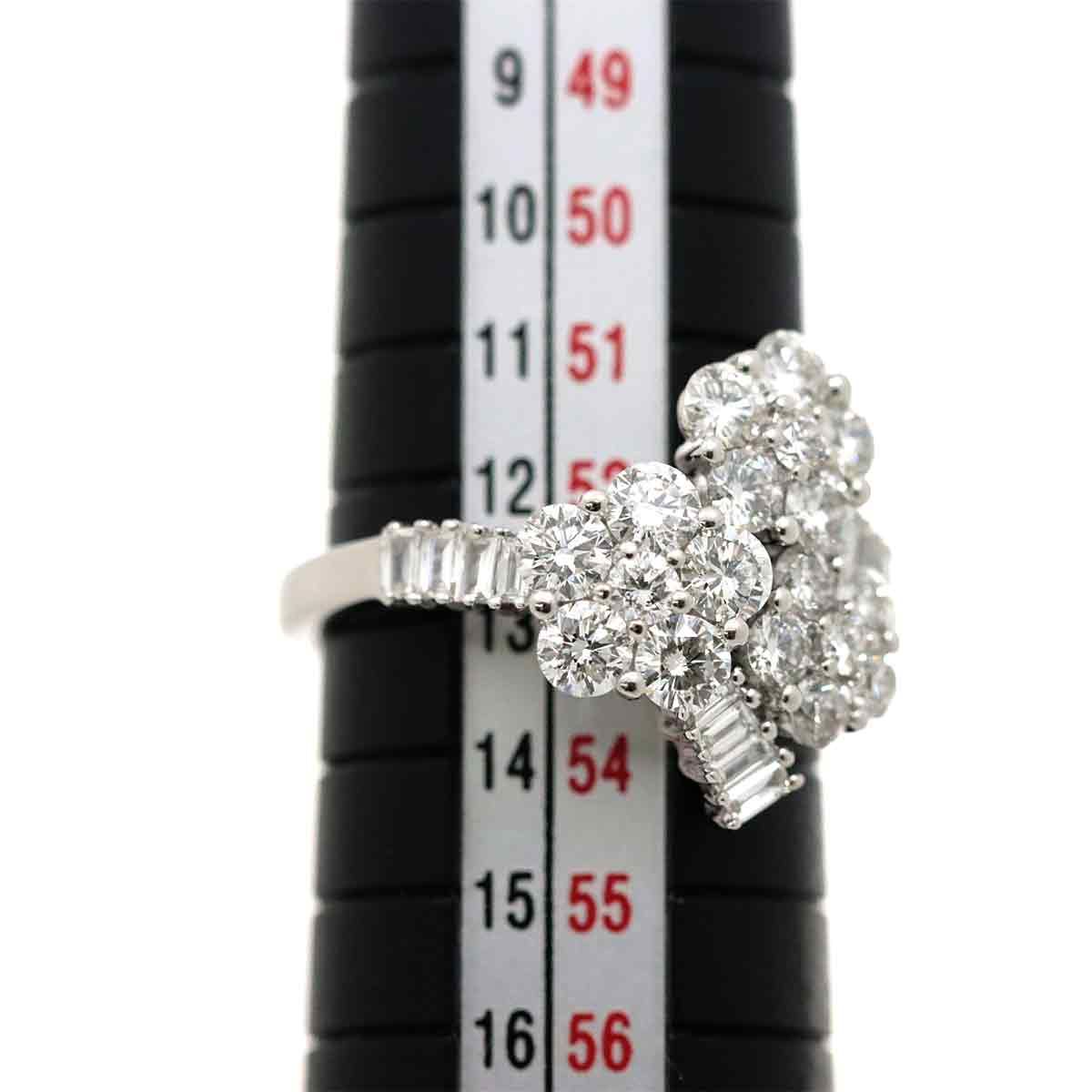 リング 13号 ダイヤ 1.89CT K18 WG ホワイトゴールド 750 指輪 DIAMOND Ring 90229966