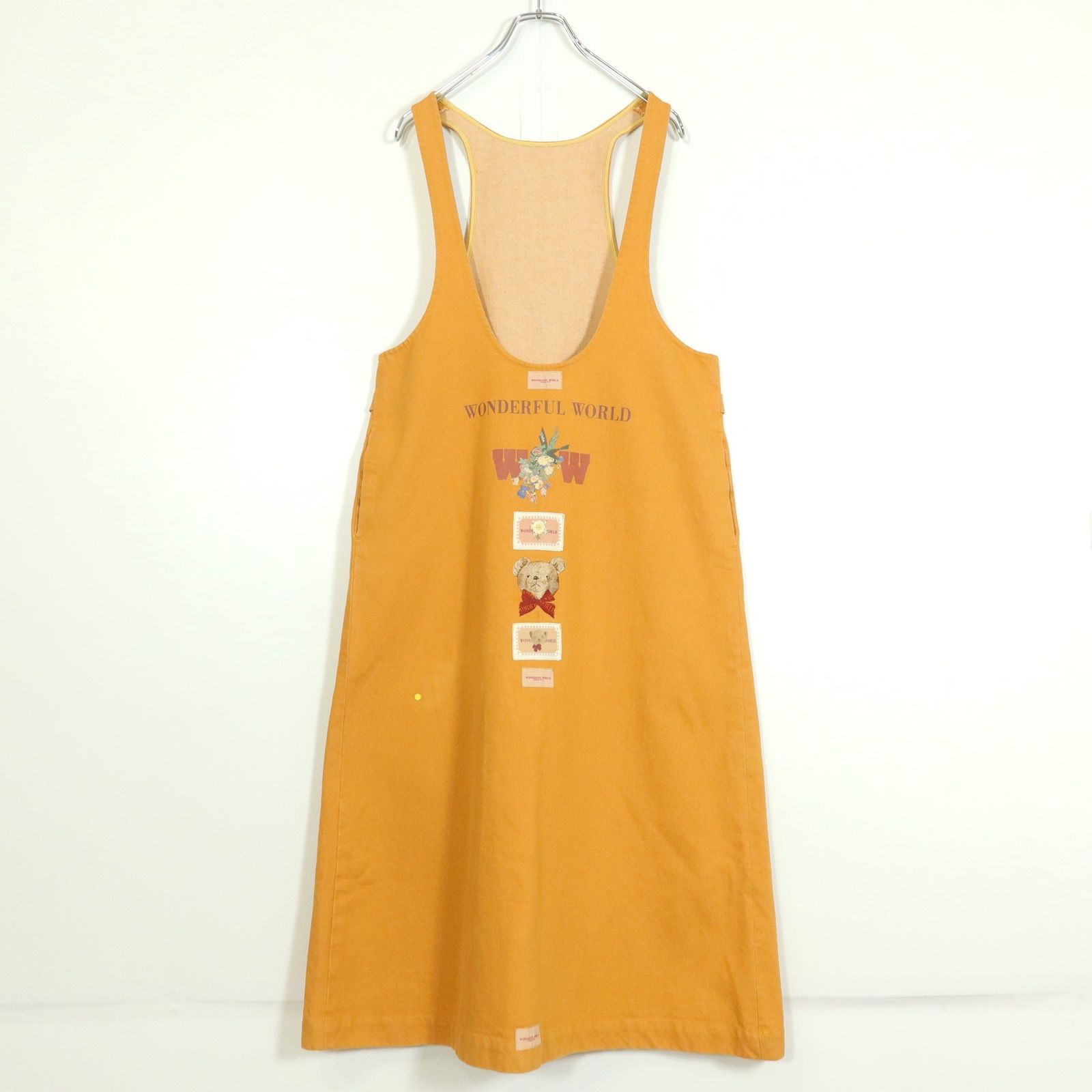 ワンダフルワールド カネコイサオ☆テディベア付きデニムのジャンパー 