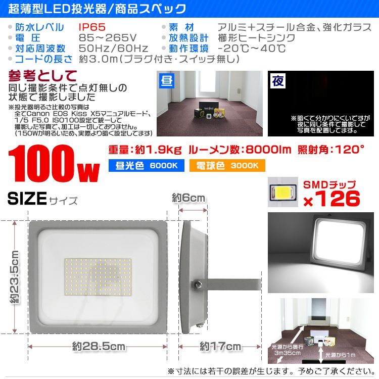 広角120度 ledライト