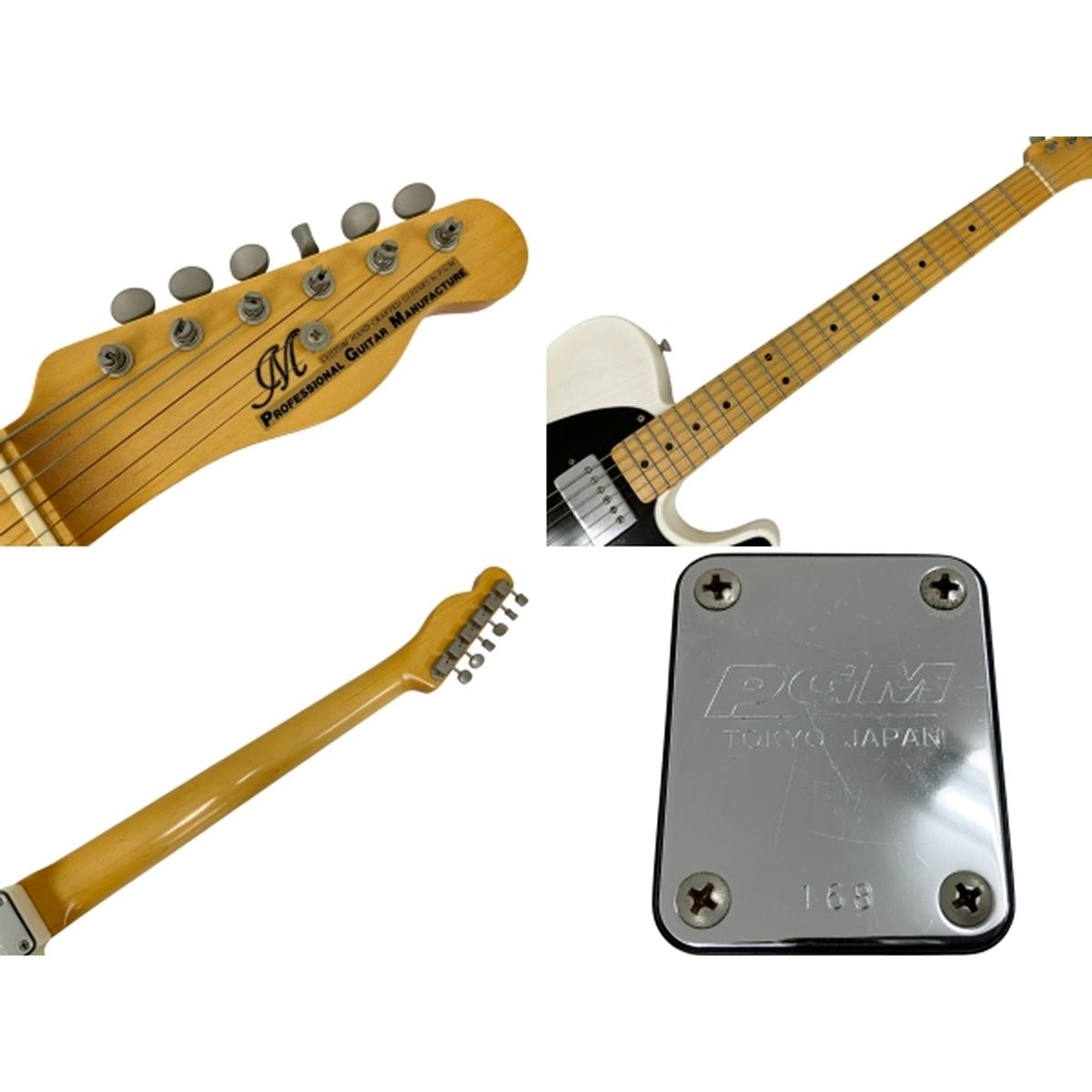 PGM professional guitar manufacturer ホワイト テレキャスター