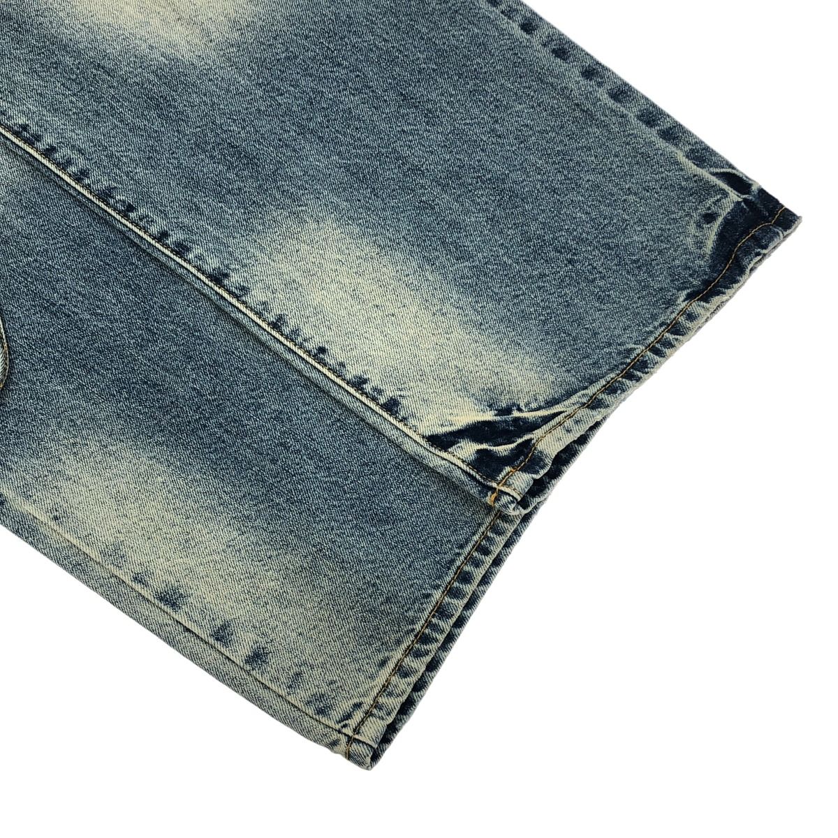 Wafflish Waffle ホワイト　ライゼンデニム　新品未使用 Whim Gazette ウィム ガゼット 24SS DENIM ALL IN ONE2ユーズド