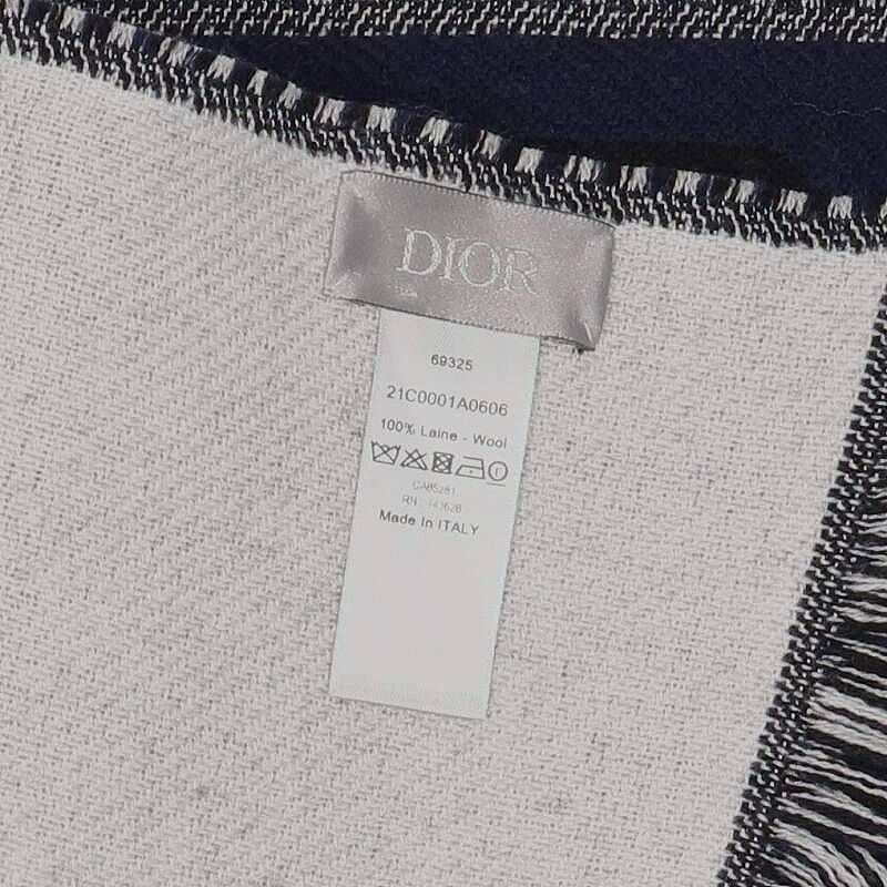 ディオール 21C0001A0606 ハートデザインウールマフラー メンズ - メルカリ 
