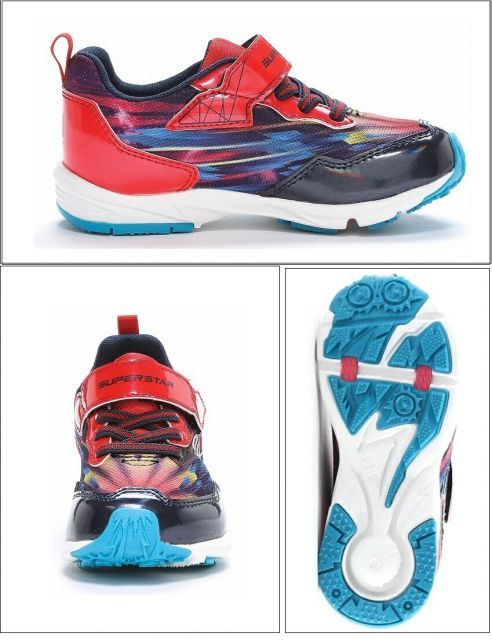 種類2:ブラック/15.5cm moon star(ムーンスター)SUPERSTAR スーパースター SS K1163 カジュアルスニーカー キッズ ジュニア 子どもたちの「速く走りたい」という想いから 通学通園に