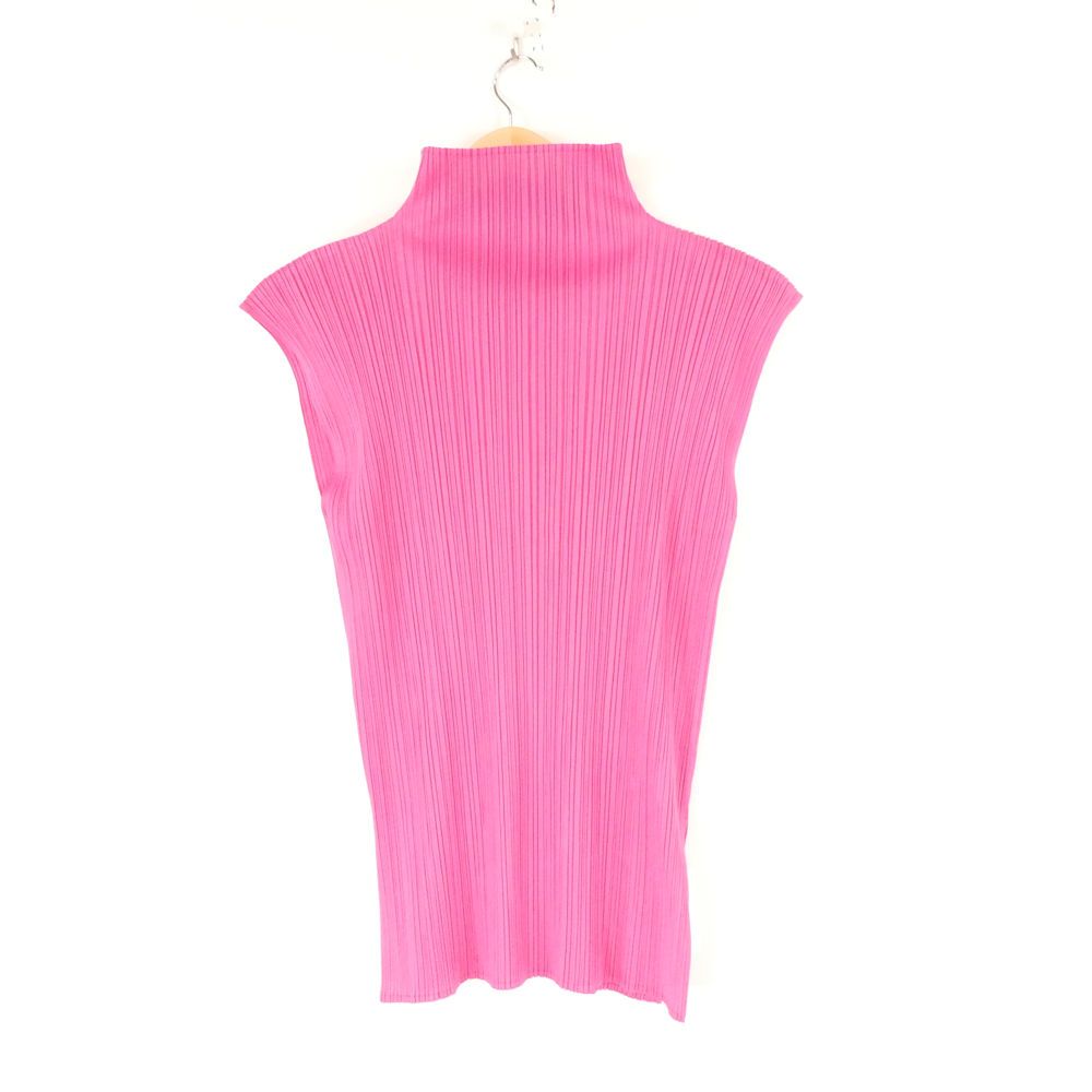 PLEATS PLEASE ISSEI MIYAKE プリーツプリーズ イッセイミヤケ PP41-JK603 ノースリーブブラウス L ポリエステル100％ ノースリーブ ハイネック レディース AY6781A25