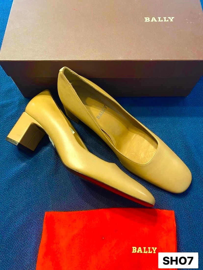 靴 BALLY バリー スクエアトウパンプス 本革シンプルパンプス サイズ36EU 51 2US 23cm レディースシューズ 靴 SHO 7