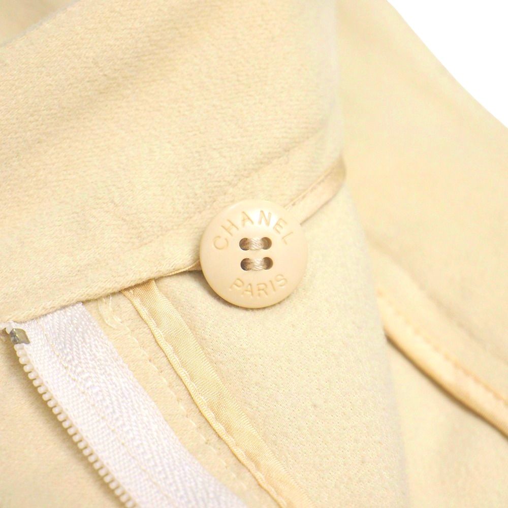 CHANEL シャネル パンツ サイズ38 01A ココボタン CCボタン ストレッチ