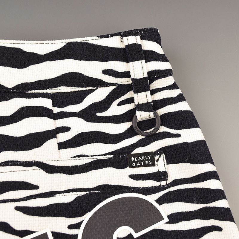 サイズ：1・M・新品】パーリーゲイツ ビッグロゴ ゼブラ柄