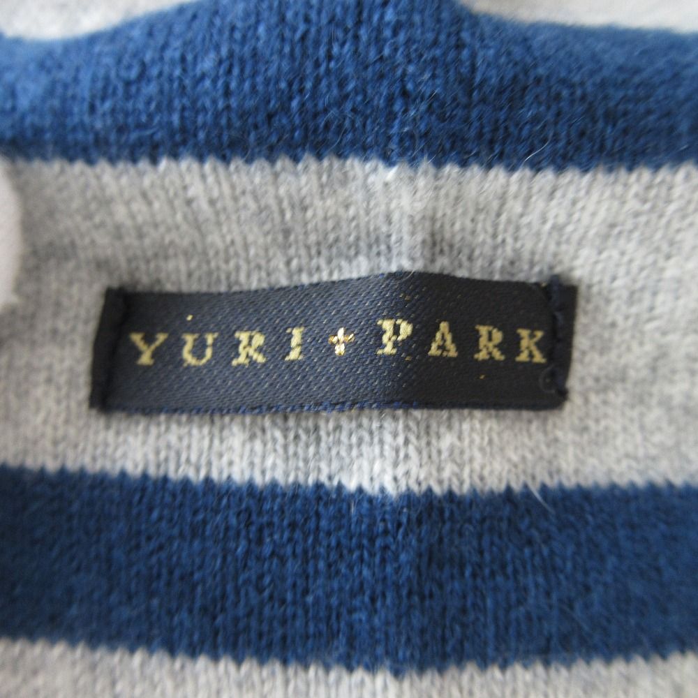 ユリパーク ボーダーニット YURIPARK ウール100% リボン K10 ユリパーク ボーダーニット YURIPARK ウール100% リボン K10