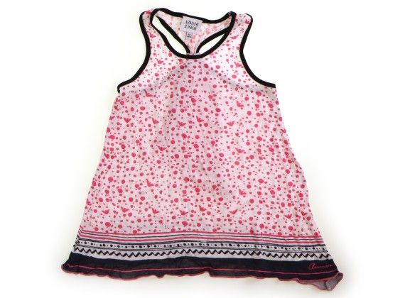 アルマーニ Armani チュニック 100 女の子 ホワイト・ピンク・ドット 子供服 ベビー服 キッズ（1016675）