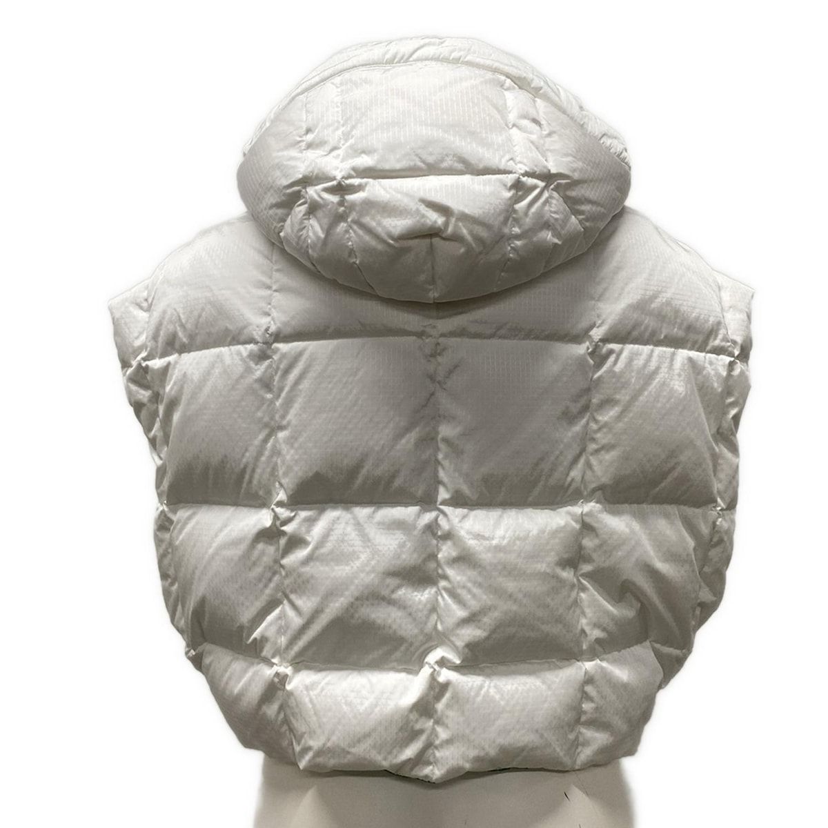 LOUIS VUITTON ルイヴィトン ダウンベスト サイズ36 S レディース LVマッチ オープンアームジャケット FNOW30E54 白×グリーン×黒