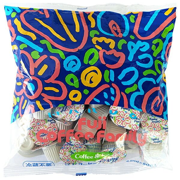 守山乳業 冨士 コーヒーファミリー 4.5ml×50個 ×10本入× 2ケース ｜ クリーミー 嗜好品 コーヒー用