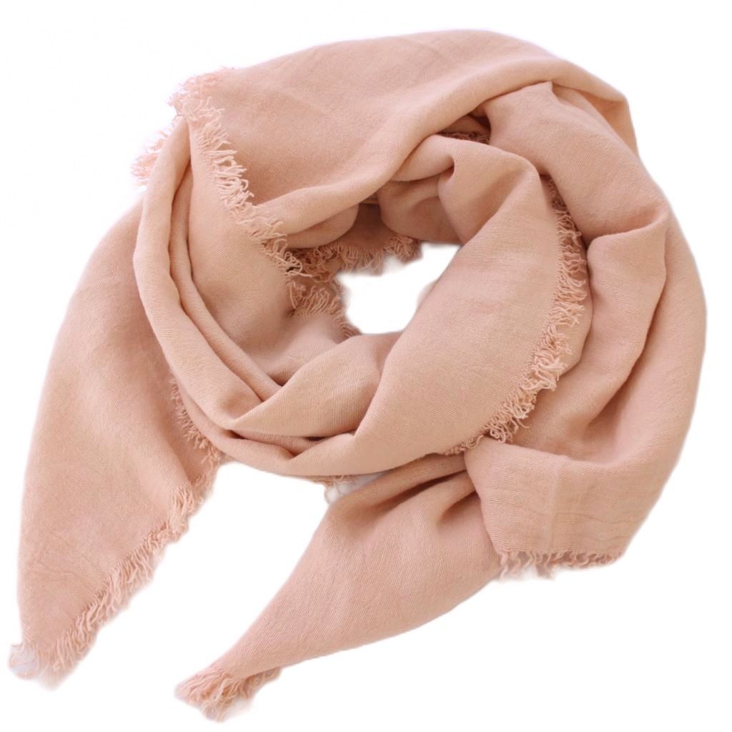 アソースメレ ASAUCE MELER ストール マフラー リネン ピンク BM