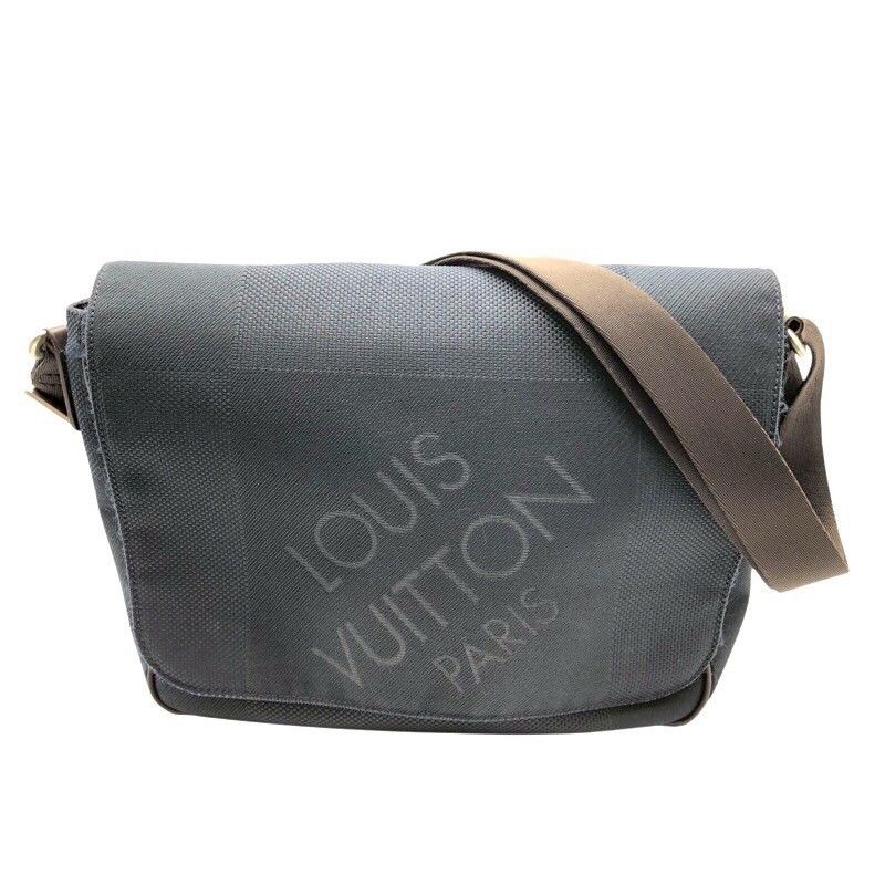 ルイ ヴィトン LOUIS VUITTON プチメサジェ N41127 ネイビー ダミエジェアン メンズ ショルダーバッグ
