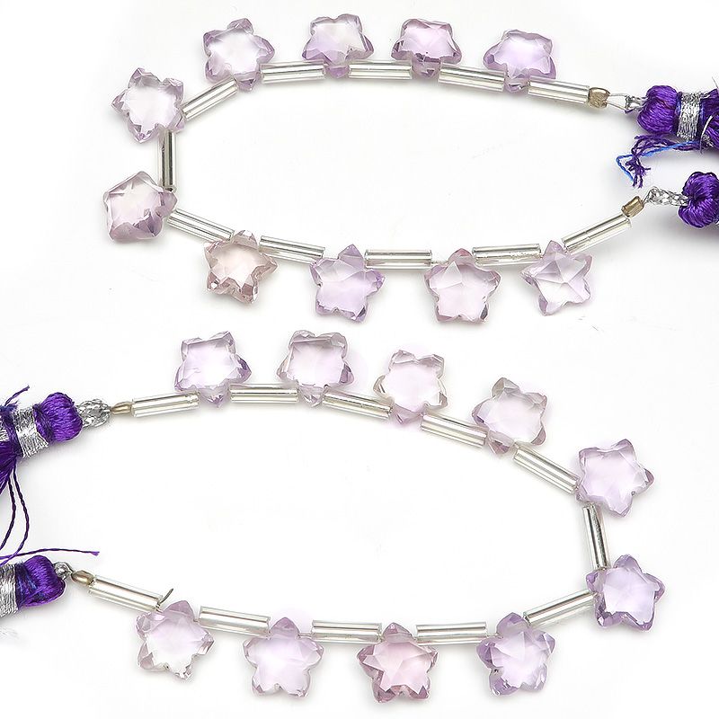 ピンクアメジスト スターカット 8mm【1連販売】 / 9-129 AM8ST-X