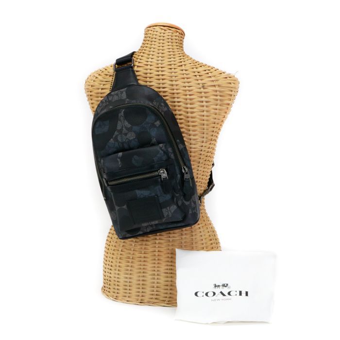 コーチ COACH ボディバッグ レザー PVC シグネチャー ショルダーバッグ コーチ COACH ボディバッグ レザー PVC シグネチャー ショルダーバッグ