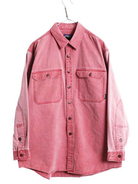 【美品】90s パタゴニア オーガニックコットン 長袖シャツ S オールド 古着 お得なクーポン配布中!】 90s 96年製 パタゴニア コットン キャンバス