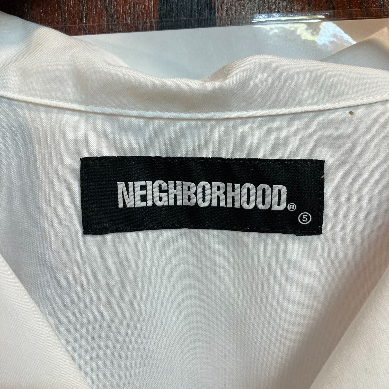 むつ75-062401】NEIGHBORHOOD 22ss PIPING オープンカラーシャツ 