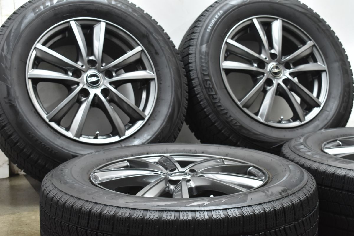 程度良好品 Weds ニルヴァーナ 16in 6.5J 38 PCD114.3 ブリヂストン ブリザック VRX2 215 65R16 アルファード ヴェルファイア 30 20