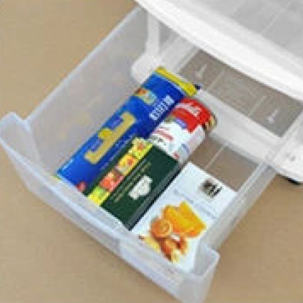 収納ケース エミング 深型ストッカー 木天板 ナチュラル天板 2個セット