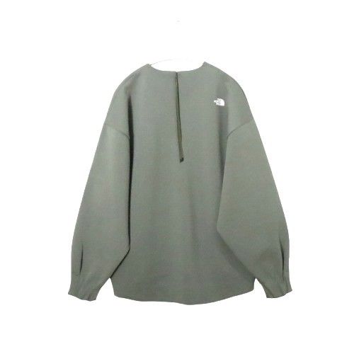【中古B】HYKE ハイク × THE NORTH FACE ザノースフェイス S レディース スウェット 19AW TEC AIR BIG TOP NTW691HY カーキ 中古B 古着 THE NORTH FACE x HYKE - 【中古B】HYKE ハイク × THE NORTH FACE ザ